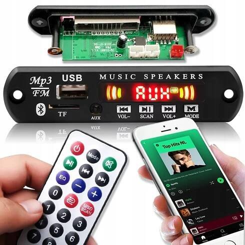 PŘEHRÁVAČ BLUETOOTH MODUL MP3 AUX RÁDIO USB 5V