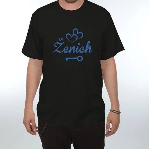 Tričko ženich, černé | 4lol.cz