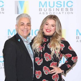 James Donio with Kelly Clarkson