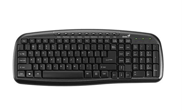 Klávesnice Genius KB-M225C, CZ+SK - černá