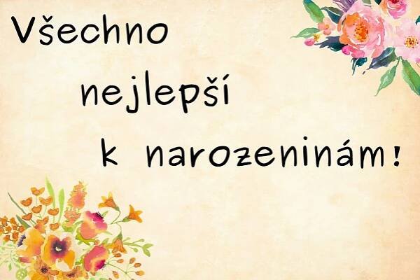 Narozeninové přání pro babičku ke stažení a vytisknutí zdarma