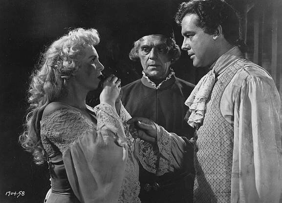 Rita Corday, Boris Karloff, Richard Greene - The Black Castle - Z filmu