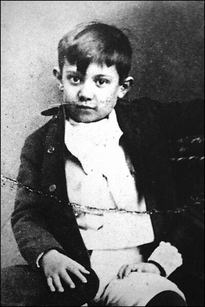 Picasso at age 10 in Málaga, 1891