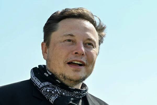 13 August 2021, Brandenburg, Grünheide: Elon Musk, Tesla CEO, stands at a press event on the grounds of the Tesla Gigafactory. The first vehicles are to roll off the production line in Grünheide near Berlin from the end of 2021. The US company plans to build around 500,000 units of the compact Model 3 and Model Y series here each year. Photo: Patrick Pleul/dpa-Zentralbild/ZB (Photo by Patrick Pleul/picture alliance via Getty Images)