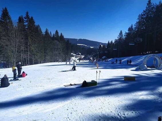 Ski centrum Říčky v Orlických horách.