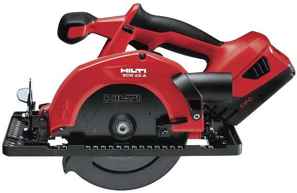 Okružní pila (mafl) AKU SCW 22-A Hilti+nabj+2xbaterka+kufr
