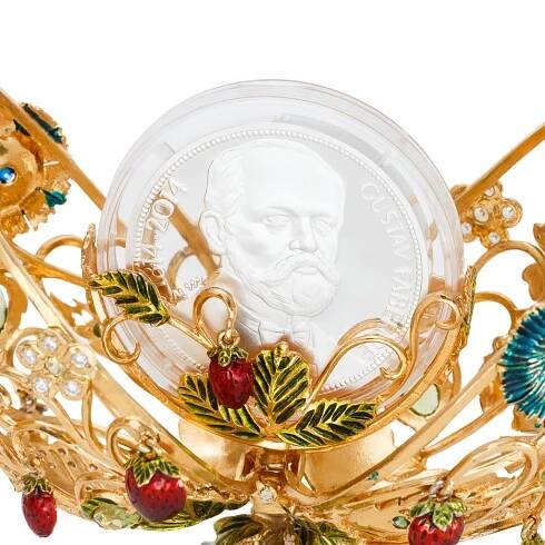 Originální klenot na téma Léto se stříbrnou mincí Gustav Fabergé proof | Česká mincovna