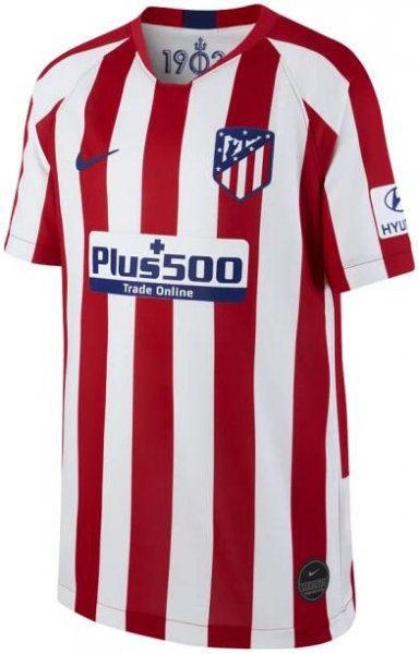 Nike Atlético Madrid domácí 2019/2020 červená/bílá UK Junior M Dětské