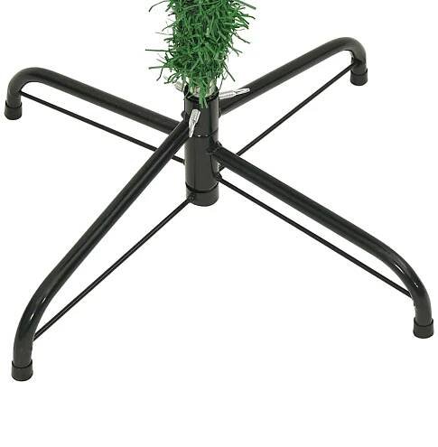 Obrácený umělý vánoční stromek se stojanem zelený 240 cm Zelená329176