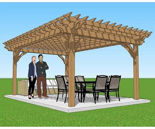 "The Classic" DIY Pergola Plans | Apex Pergola Design 
