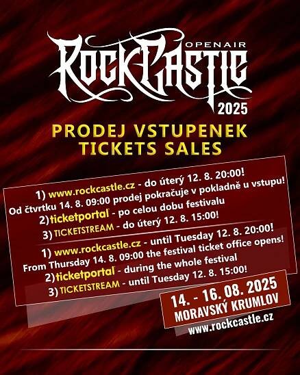 ROCK CASTLE 2025 – dostupnost vstupenek v týdnu festivalu! | Rock Castle