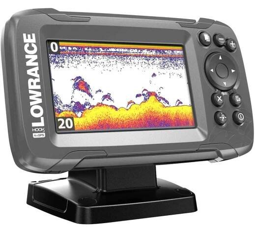 Lowrance Echolot HOOK2 4x Bullet Skimmer + Baterie AKČNÍ SET - Rybářské potřeby Rybina