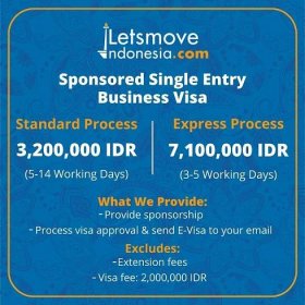 Get your Single Entry Business Visa and enter Indonesia