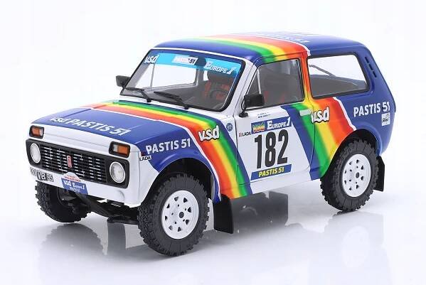 Lada Niva #182 Rallye Paříž – Dakar 1984 Jabouille, Sardou Solido 1:18 1/18