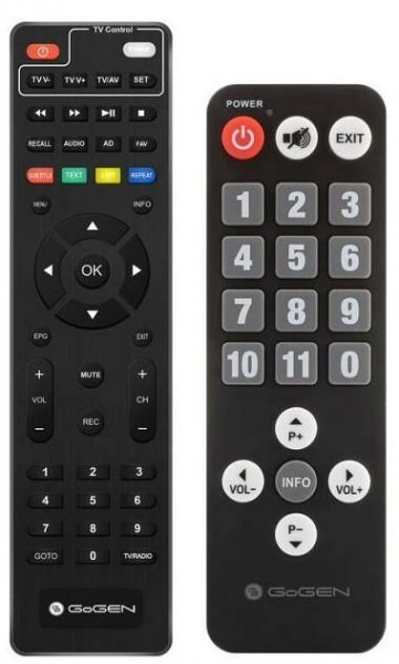 Set-top box GoGEN DVB 143 T2 SENIOR černý - zánovní - 24 měsíců… | DATART