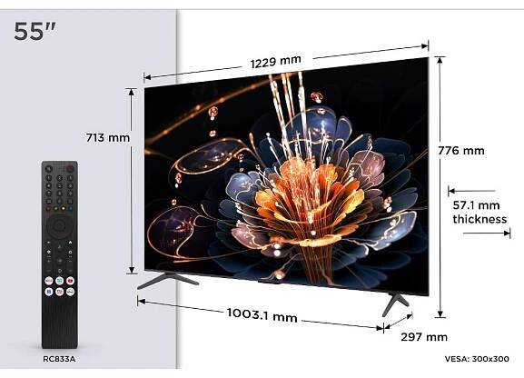 55C69KS Mini LED QLED TV TCL | eberry.cz