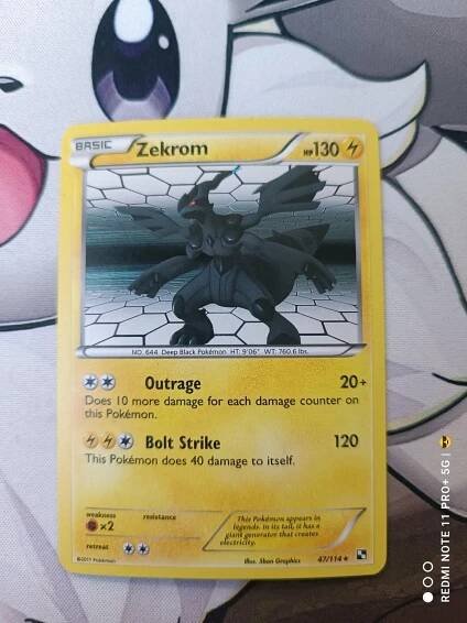 Pokémon karta ZEKROM z edice black and white - Zábava