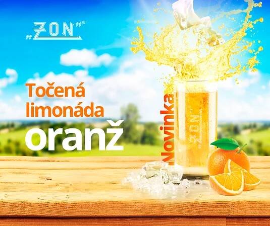 NOVINKA  - Točená limonáda ORANŽ