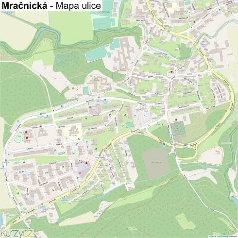 Mračnická - mapy | Kurzy.cz