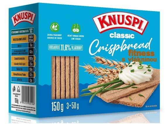 KNUSPI Crispbread fitness s vlákninou 150 g