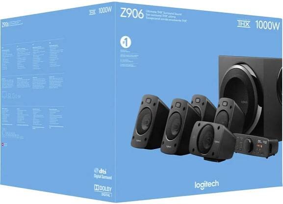 Logitech Z906 5.1 PC reproduktory kabelový 500 W černá