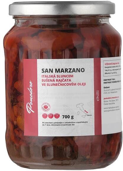 Rajčata San Marzano chilli naložená v oleji 700g