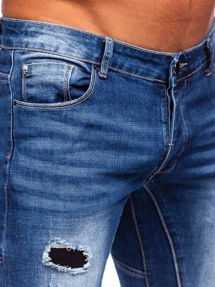 Modré pánské džíny regular fit Bolf MP0050B