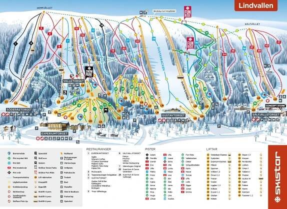 Pistekort Sälen: Lindvallen