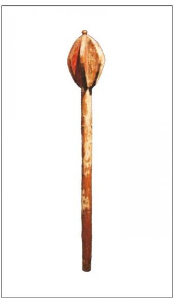 Fig. 13. Wooden mace (Svaneti Museum of History and Ethnography). Photo by M. Tsurtsumia. 