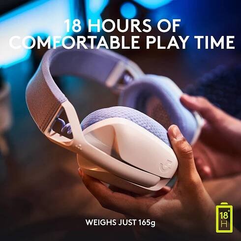 Logitech G435 LIGHTSPEED Sluchátka Over Ear Bluetooth®, 981-001074, stereo, bílá