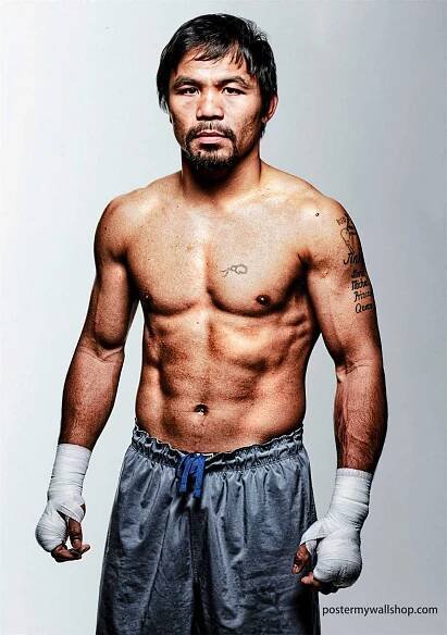 Manny Pacquiao Exclusive Poster: A Legacy Carved in Gold - Poster My Wall Shop