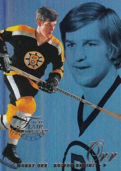 insert karta BOBBY ORR 12-13 Fleer Retro Flair Showcase číslo 18
