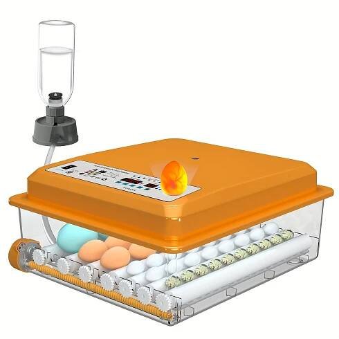 24-36 Egg Incubator with Automatic Egg White Separator, Water Addition & Dehydration, LED Display & *, Ideal for Home Use of Quail, Duck, G