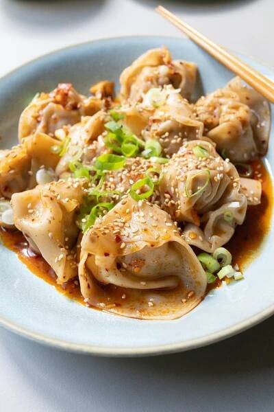 Sichuan / Szechuan Dumplings - Onolicious Hawaiʻi