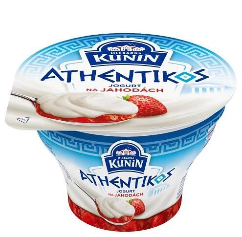 Kunín Athentikos jogurt na jahodách 140 g