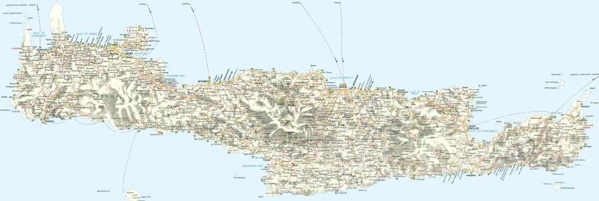 Mapa Kréty