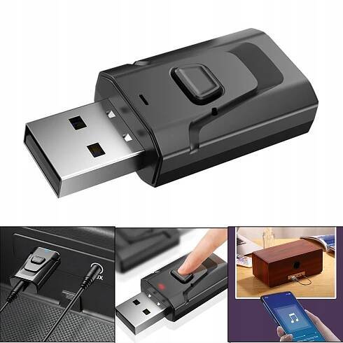 BLUETOOTH 5.0 USB AUDIO VYSÍLAČ ADAPTÉR PŘIJÍMAČE PRO AUTOTV POČÍTAČ za 160.00CZK - Allegro