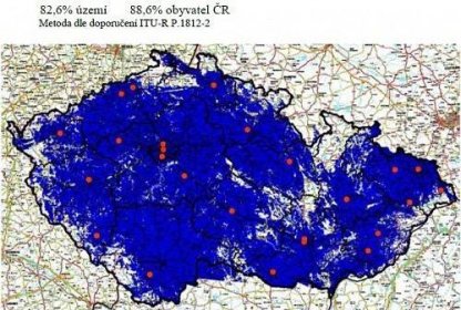 Multiplex 4 – mapy pokrytí (Digital Broadcasting) - Lupa.cz
