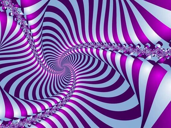 Violet Pastel Blue Color Illusion Picture