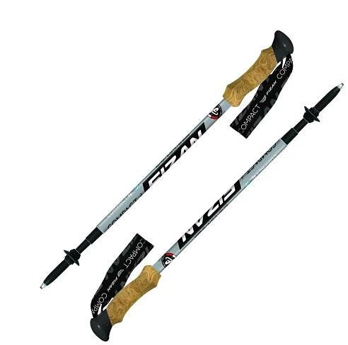 Trekingové hole: Fizan Compact 4 Grey 51 - 125 cm Turistické hole