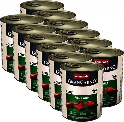 Animonda Gran Carno Original Adult hovězí maso a zvěřina 12 x 800 g