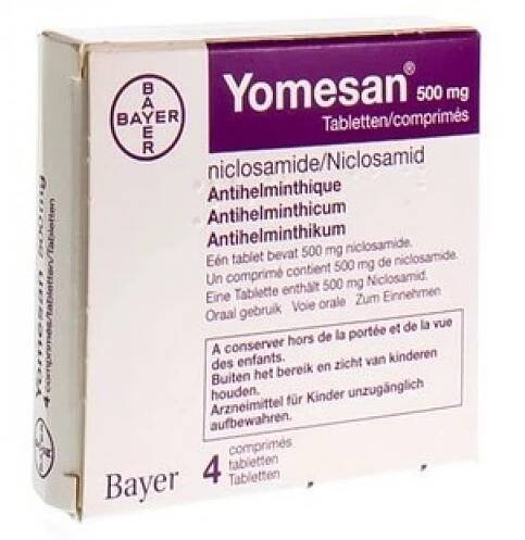 Yomesan 500 mg 4 tablets
