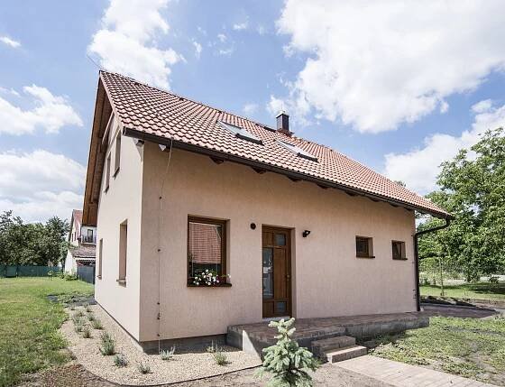 Dřevěná stavba rodinného domu - dřevostavby na klíč Brno. Dřevostavba 184 