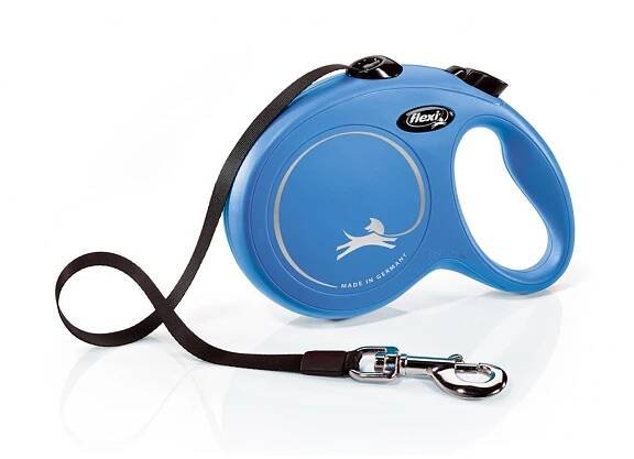 Vodítko Flexi Classic L 5m (max 50kg) pásek modrá