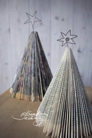 Vánoční dekorace z papíru: návody na tvoření