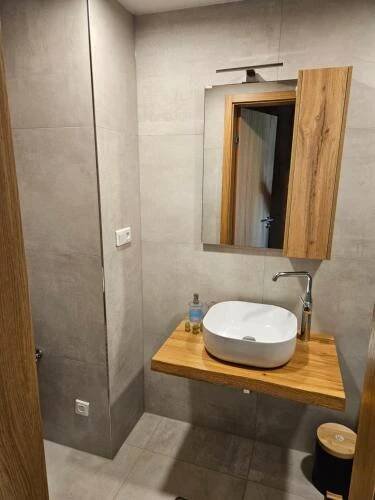 Koupelna v ubytování Ski a Bike Siréna Janské lázně APARTMENT 204