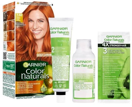 Garnier Color Naturals Permanentní barva na vlasy 7.40 vášnivá měděná