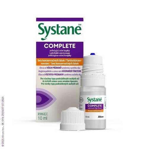 Systane COMPLETE Bez konzervačných látok 1×10 ml, očné kvapky na suché oči