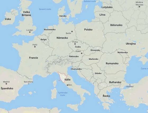 Kde na mapě leží Toskánsko