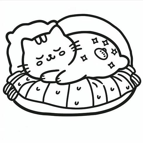 Pusheen omalovánky 4